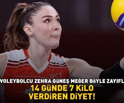 14 GÜNDE 7 KİLO VERDİREN DİYET Milli voleybolcu Zehra Güneş meğer böyle zayıflamış: Perhizin 1. ve 2. haftasında...
