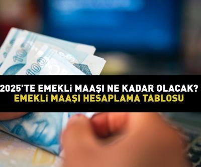 EMEKLİ MAAŞI ZAM ORANI 2025 VE HESAPLAMA TABLOSU: SSK, BAĞKUR yeni emekli maaşı ne kadar olacak, kaç TL