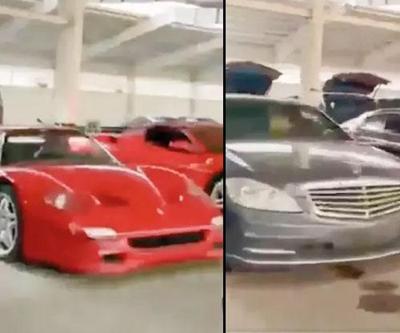 Suriye’deki 61 yıllık Baas rejimi çöktü Esadların milyonluk otoparkı böyle görüntülendi