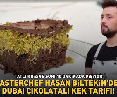 MASTERCHEF HASAN BİLTEKİNDEN DUBAİ ÇİKOLATALI KEK Tatlı Krizine Son: 10 Dakikada Pişiyor İçi Lokum Gibi...