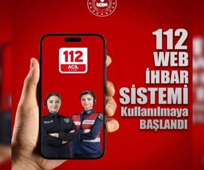 112 WEB İHBAR SİSTEMİ Devrede