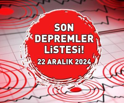 SON DEPREMLER LİSTESİ 22 ARALIK 2024 | Deprem mi oldu, nerede, kaç şiddetinde AFAD açıkladı: Marmara Denizi 3.5 ile sallandı