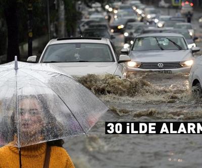 Dikkat Meteoroloji listeyi açıkladı... 6 ilde turuncu 24 ilde sarı alarm