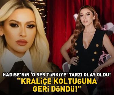 Hadise, O Ses Türkiye Yılbaşı Özele tarzıyla damga vurdu KRALİÇE KOLTUĞUNA GERİ DÖNDÜ