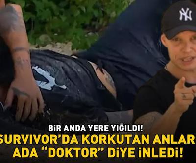 Survivor 2025te panik dolu anlar Bir anda yere yığıldı ADA DOKTOR DİYE İNLEDİ