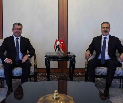 Dışişleri Bakanı Hakan Fidan, IKBY Başbakanı Barzani ile görüştü