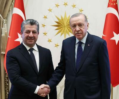 IKBY Başbakanı Ankara’da: Cumhurbaşkanı Erdoğan, Mesrur Barzani’yi kabul etti