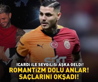 Galatasarayın yıldızı Mauro Icardi ile sevgilisi China Suarez aşka geldi SAÇLARINI OKŞADI