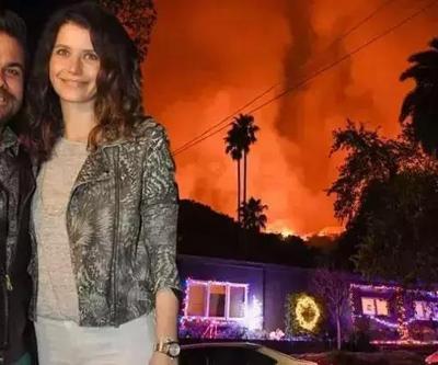 Los Angelestaki yangında Beren Saat ve Kenan Doğulunun villası da yandı Anılar, stüdyom, fotoğraflar...Her şey gitti