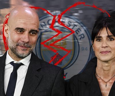 Manchester City ile çöküşte olan Pep Guardiola, bir darbe de eşinden yedi 30 yıllık birliktelik sona erdi...