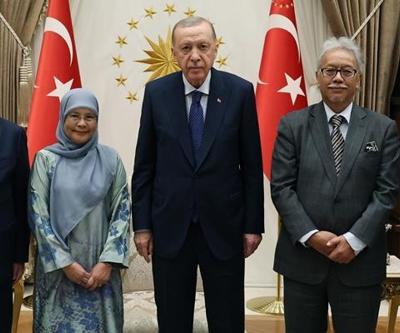 Cumhurbaşkanı Erdoğan, Malezya yüksek mahkeme başkanlarını kabul etti