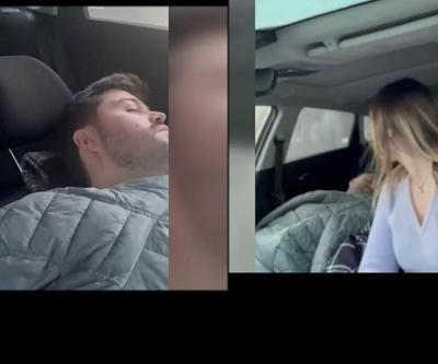 Trafik çilesinden kurtulmak için... | Yola erken çıkıp mesai öncesi arabada uyuyorlar