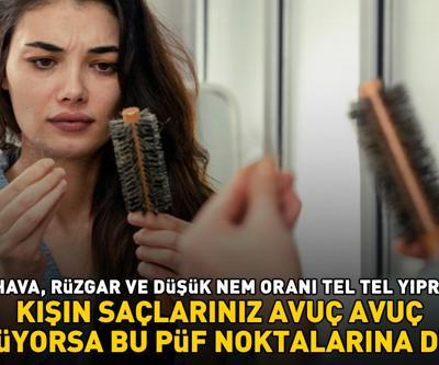 Kışın saçlarınız avuç avuç dökülüyorsa dikkat Soğuk hava, rüzgar, düşük nem oranı tel tel yıpratıyor İşte uzun ve güçlü saçların sırrı