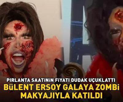 Galaya zombi makyajıyla katıldı Bülent Ersoyun pırlantalarla kaplı milyonluk saati dudak uçuklattı YÜKTE HAFİF PAHADA AĞIR