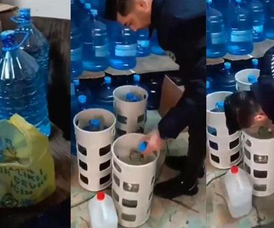 Beyoğlunda sucu dükkanına sahte içki operasyonu: Damacana ve bidonlarda 72 litre ele geçirildi | Video Haber