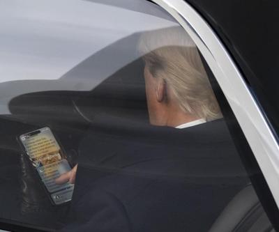 Ekranı açtı, kameralara yakalandı: İşte Trump’ın telefonundaki bildirimler