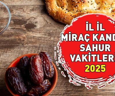 MİRAÇ KANDİLİ SAHUR VAKTİ 26 OCAK 2025: Sahur vakti ve imsak ezanı saat kaçta Diyanet kandil orucu Ankara, İzmir, İstanbul sahur saati