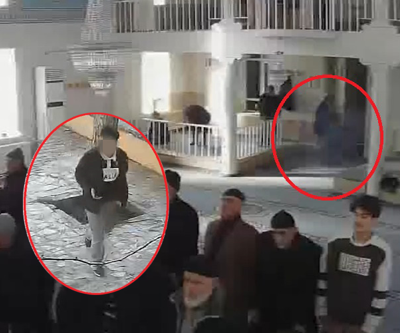 Cemaat namaz kılarken, camiye torpil attı