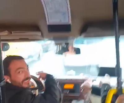 Ümraniyede iki minibüs şoförü yarıştı; hamile yolcu stres yüzünden doğuracağım diyerek indi