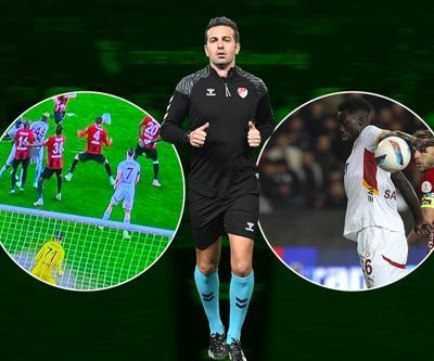 Galatasarayın golünde ofsayt var mı Davinson Sanchezin pozisyonu penaltı mı Hakem triosu, tartışmalı pozisyonları inceledi