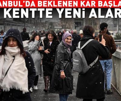 Son dakika | Meteoroloji uyarmıştı: İstanbulda kar başladı... Dikkat : 24 kentte yeni alarm