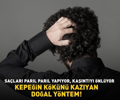 KEPEĞİN KÖKÜNÜ KAZIYAN YÖNTEM 1 kaşık yetiyor: Saçları parıl parıl yapıyor, kaşıntı ve pullanmayı önlüyor