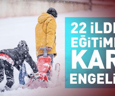 SON DAKİKA || Bugün okullar tatil mi 22 şehirde eğitime kar engeli: 7 Şubat kar tatili olan iller