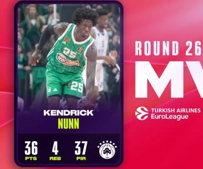 Euroleaguede haftanın MVPsi Kendrick Nunn oldu