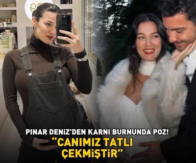 Yargının Ceylini Pınar Denizden karnı burnunda poz: CANIMIZ TATLI ÇEKMİŞTİR