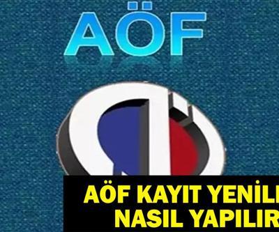 AÖF Ders Kayıt Bitti Mi AÖF Kayıt Yenileme Nasıl Yapılır, Nereden İstanbul, ATA ve Anadolu Üniversitesi Öğrenci Girişi
