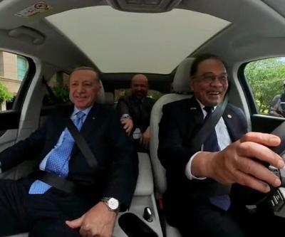 Cumhurbaşkanı Erdoğan ile Enver İbrahim arasında Malezyada gülümseten anlar