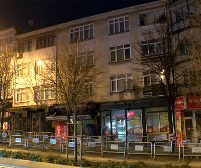 Üsküdarda istinat duvarı kaydı; 4er katlı 2 bina boşaltıldı