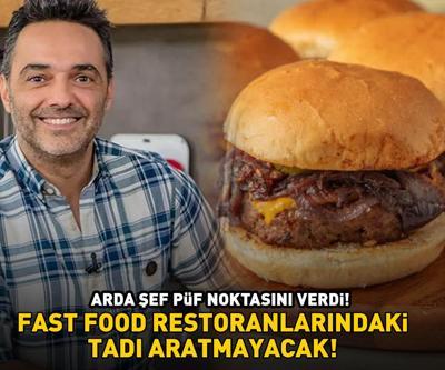 Arda Türkmen püf noktasını verdi Fast Food restoranlarındaki tadı aratmayacak cheeseburger tarifi