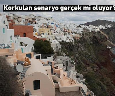 Korkulan senaryo gerçek mi oluyor Santorinideki volkan aktif hale geldi