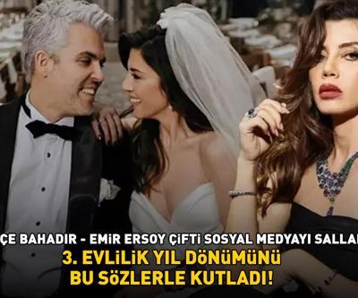 Yaprak Dökümünün Leylasıydı Gökçe Bahadır ile Emir Ersoyun evlilik yıldönümü paylaşımı sosyal medyayı salladı