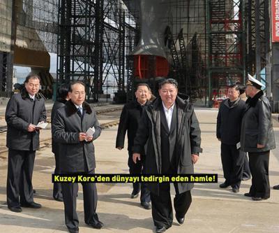 Kuzey Koreden dünyayı tedirgin eden hamle Kim Jong-un başında böyle poz verdi