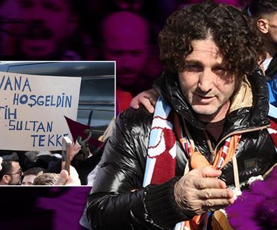 Trabzonsporun yeni teknik direktörü Fatih Tekkeye coşkulu karşılama: Yuvana hoş geldin