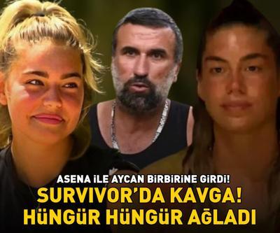 Survivorda kavga Asena ile Aycan birbirine girdi Hikmet Tuğsuz tartışmaya dahil olunca ortalık karıştı