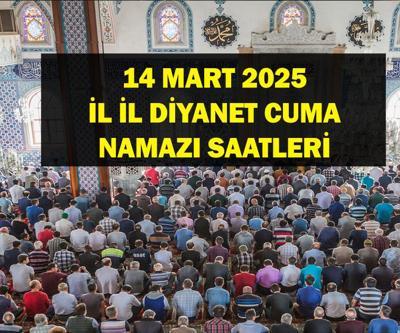 14 MART CUMA NAMAZI VAKİTLERİ: Cuma namazı saat kaçta kılınacak Diyanet İstanbul, Ankara, İzmir cuma namazı vakitleri...
