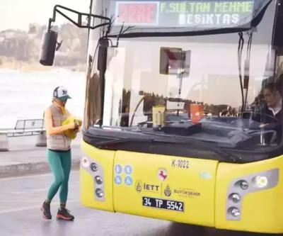 Toplu taşıma aracına binerken görüntülenen Bade İşçilden gelen tepkiler üzerine açıklama
