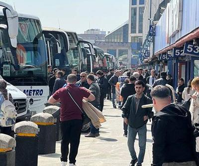 Büyük İstanbul Otogarında bayram yoğunluğu