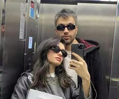 AŞK TAM GAZ DEVAM Hazar Ergüçlü ve sevgilisi Efe Çelik el öpmeye gitti