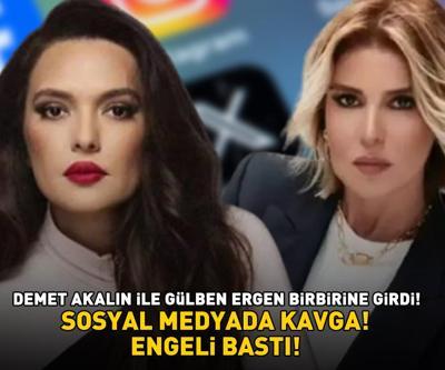 Demet Akalın ve Gülben Ergen birbirine girdi SOSYAL MEDYADA KAVGA Engeli bastı