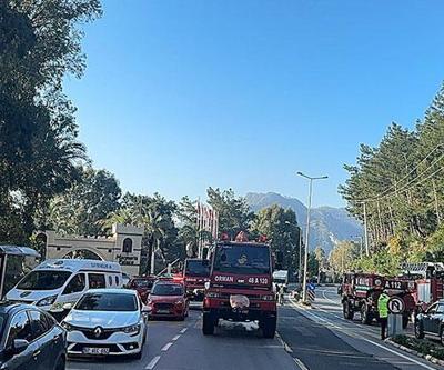 Marmariste otelde yangın; 15 kişi dumandan etkilendi