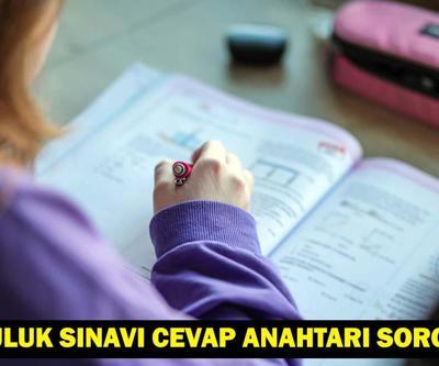 BURSLULUK SINAVI CEVAP ANAHTARI: İOKBS soruları ve cevapları erişime açıldı