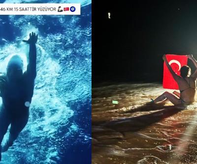 Tam 21 saat boyunca yüzdü Kaiwi Kanalını geçen en genç Türk oldu