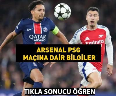 PSG Arsenalı tek golle geçti MAÇ ÖZETİ 1-0