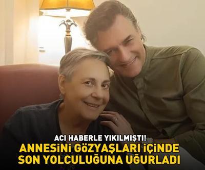 ACI HABERLE YIKILMIŞTI Şarkıcı Tayfun Duygulu annesini gözyaşları içerisinde son yolculuğuna uğurladı