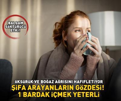 ŞİFA ARAYANLARIN GÖZDESİ Orta Doğu ve Asya’da binlerce yıldır kullanılıyor Öksürük ve boğaz ağrısını hafifletiyor 1 bardak içmek yeterli
