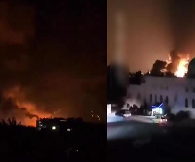 Şamda patlamalar oluyor... İşte İsrail’in vurduğu Suriye’den görüntüler